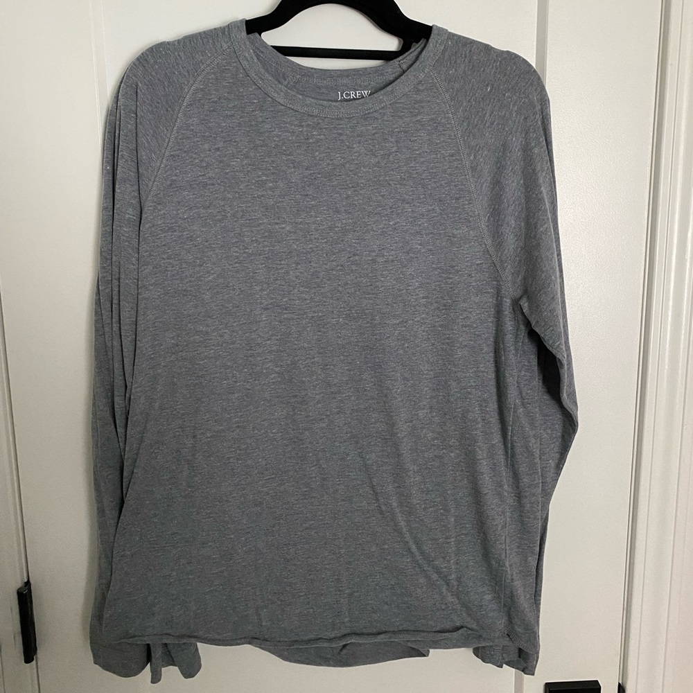 J.Crew Grey Tri-Blend Baseball Tee